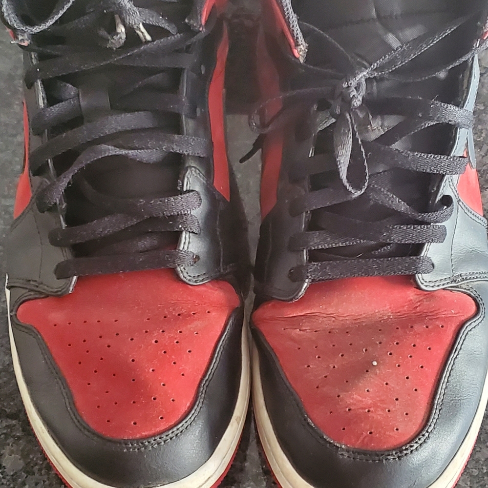 Red air jordan 1's